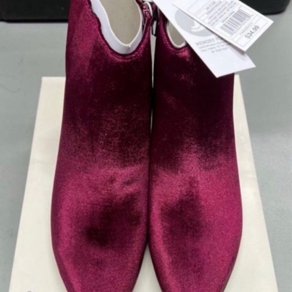 a new day Rich Burgundy Ankle Booties
